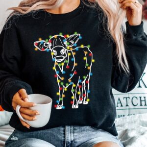 Christmas Cow Screen, DTF Transfer